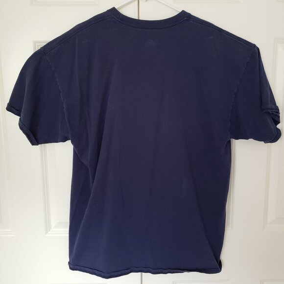 Woodworking T Shirt Mens 2XL Blue Short Sleeve I Could Build That Hanes Cotton - Picture 5 of 10
